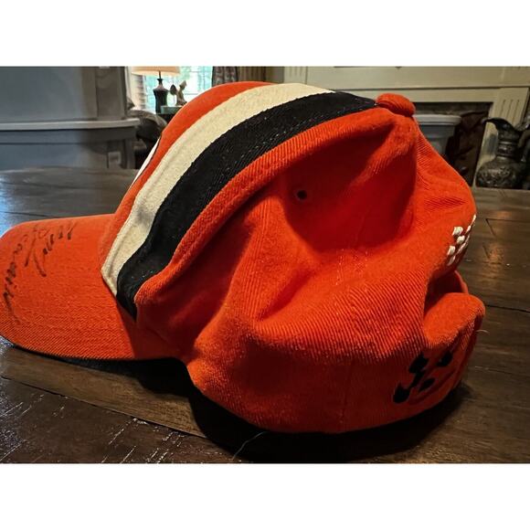 Tony Stewart Autographed Hat Joe Gibbs Racing Orange #20 Racing Nascar - Picture 2 of 9